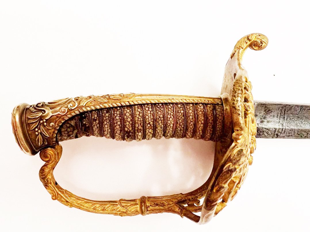 U. S. CIVIL WAR CAVALRY OFFICERS' SABER (PRESENTATION TO W. E. BRIGGS) - Image 2