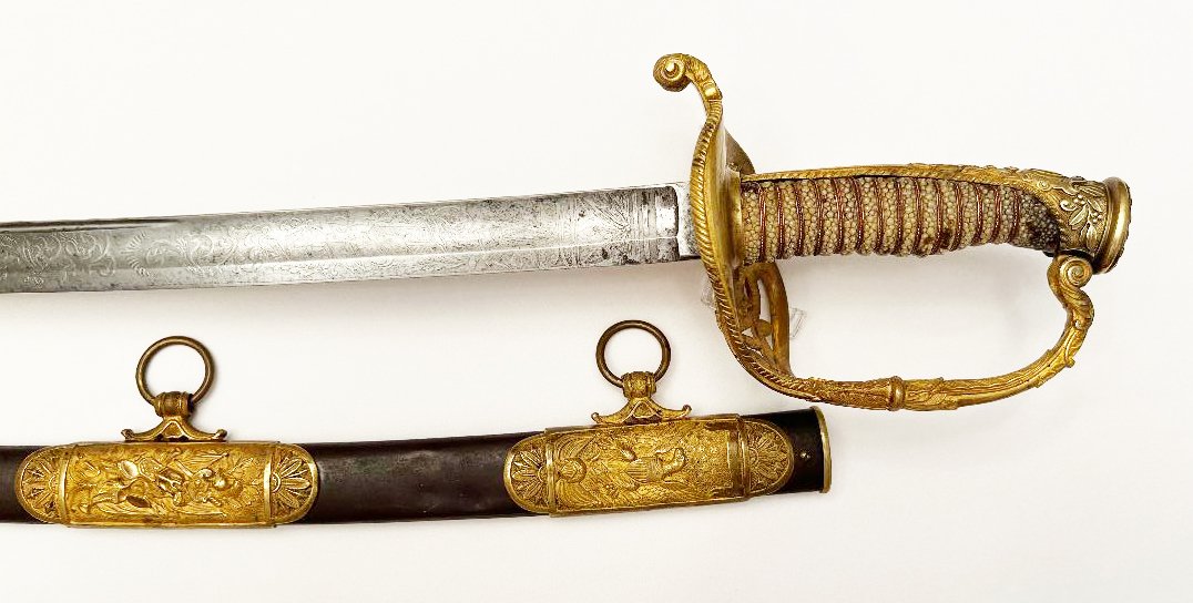U. S. CIVIL WAR CAVALRY OFFICERS' SABER (PRESENTATION TO W. E. BRIGGS) - Image 5