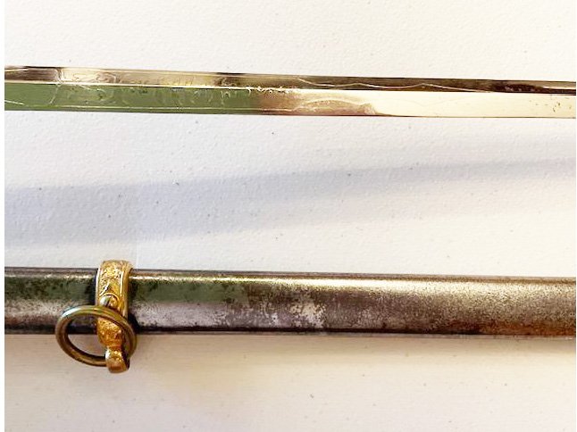 U. S. MODEL 1879 STAFF & FOOT OFFICERS' SWORD (SPRINGFIELD AMORY) - Image 7